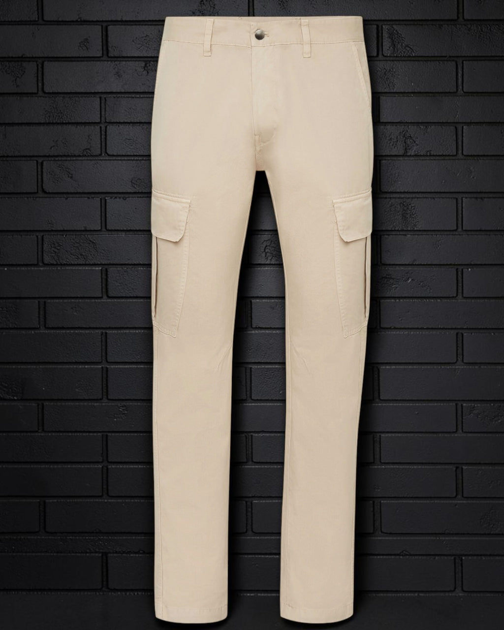 Philipp Plein Long Cargo Slim Fit Trousers Beige