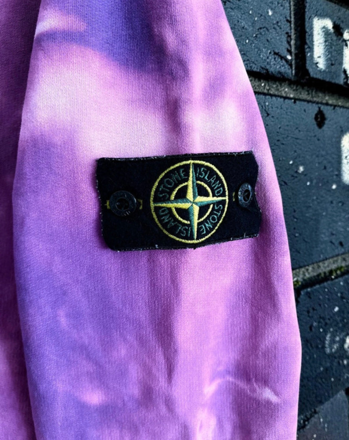 Stone Island x Aurora Fashion Custom Crewneck Sweatshirt - Pink/Purple - L