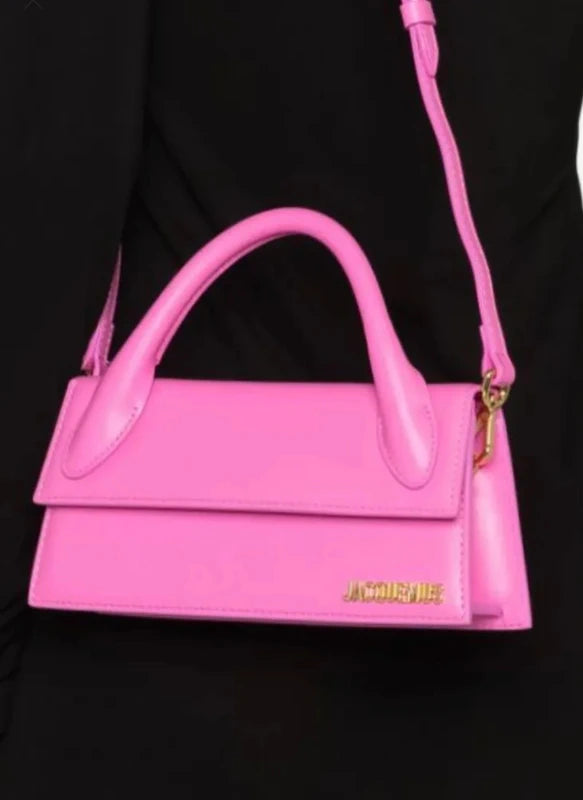 Jacquemus Le Chiquito Long Handbag – Bubblegum Pink