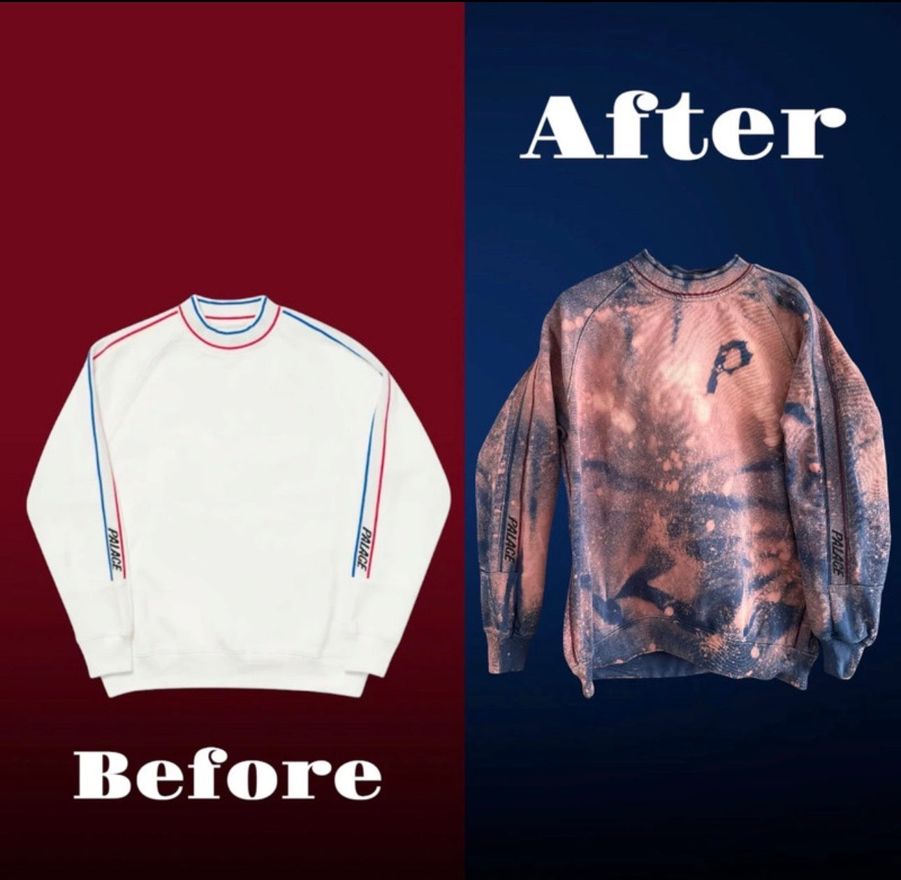Palace x AuroraFashion Custom Piped Crewneck