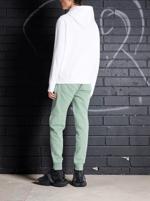 Balmain Logo Hoodie White