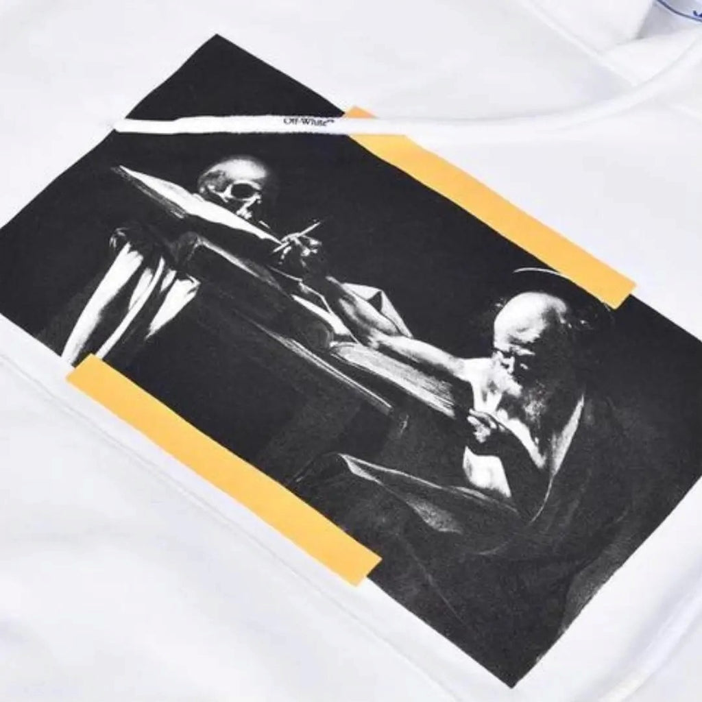 Off-White Caravaggio Painting Diag Hoodie White