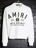 AMIRI Stencil Logo White Sweatshirt