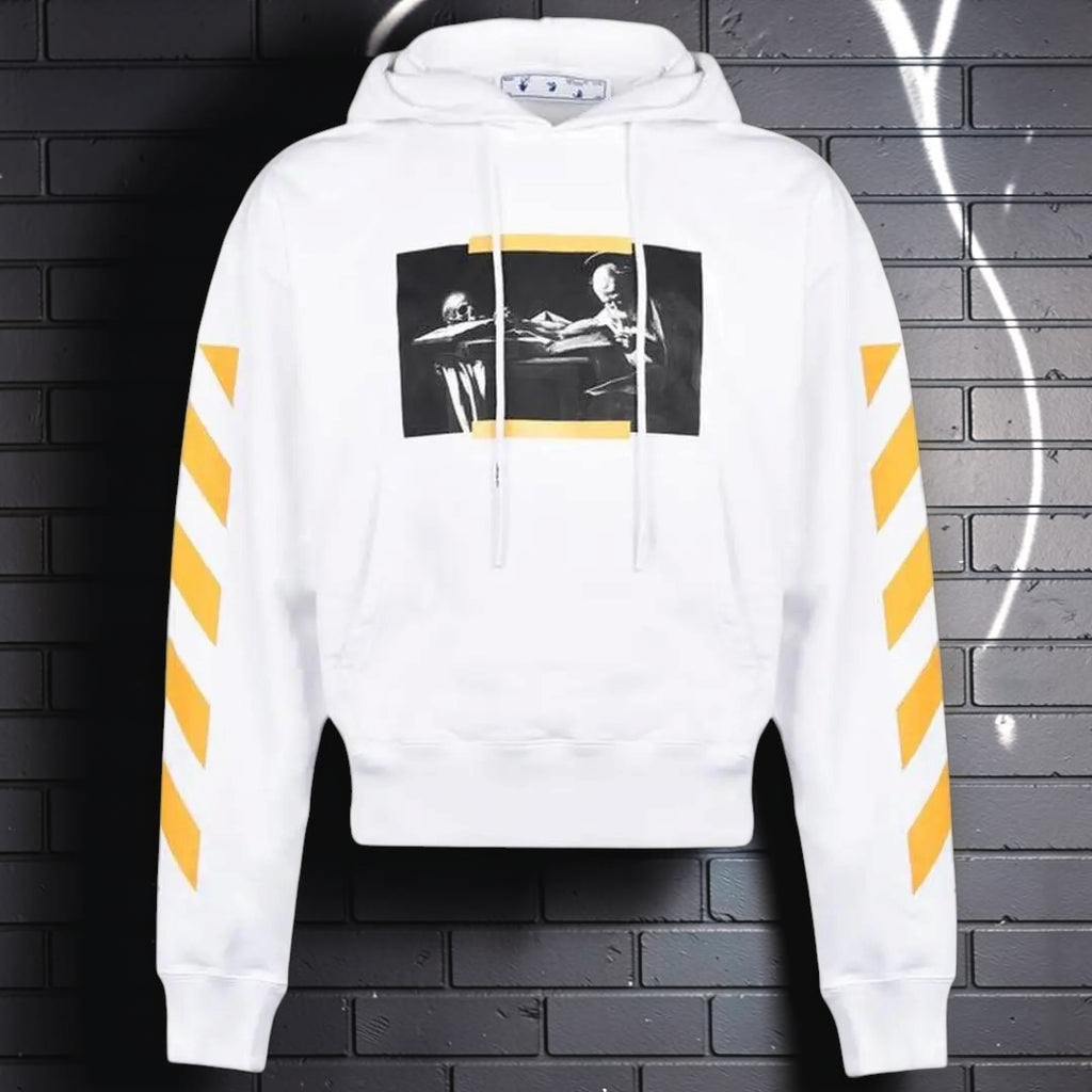 Off-White Caravaggio Painting Diag Hoodie White