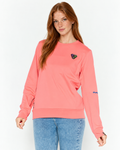 AAPE by A Bathing Ape Women’s Logo Sleeve Sweatshirt Coral XS