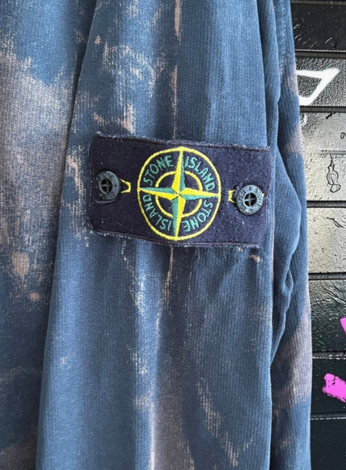 Stone Island x Aurora Fashion Custom Crewneck Sweatshirt - Navy - XXL