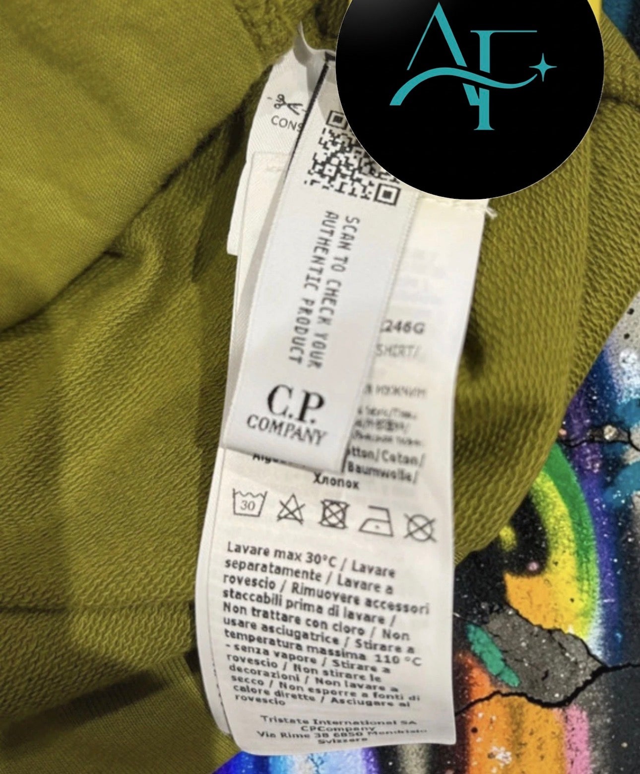 Brand New CP Company Light Fleece Goggle Full Zip Sweatshirt - Lime Green - S
