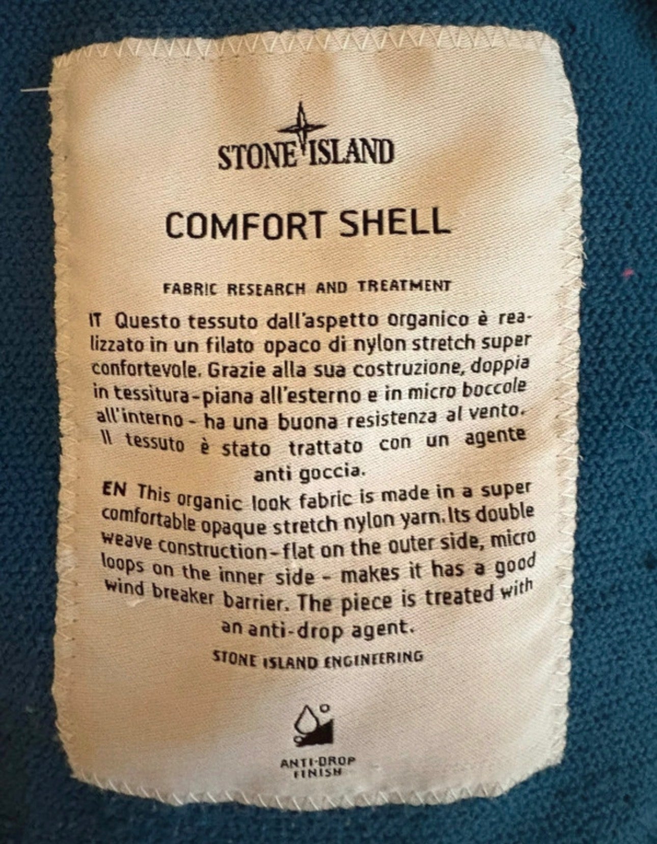 Stone Island Comfort Shell Jacket - Blue