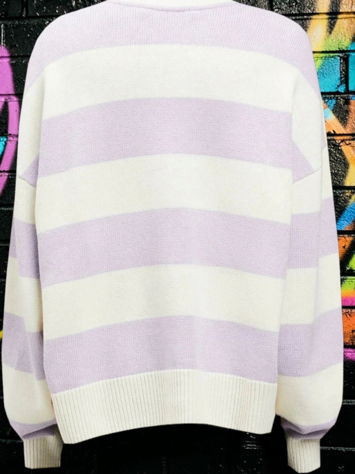 Brand New Palm Angels Coral Striped Sweatshirt