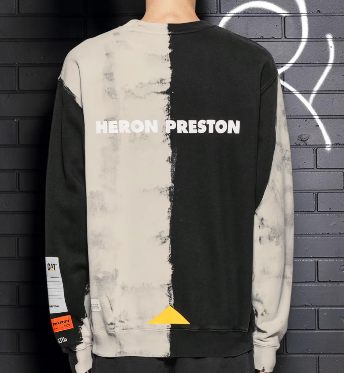 Heron Preston x Caterpillar Sweatshirt Black/White