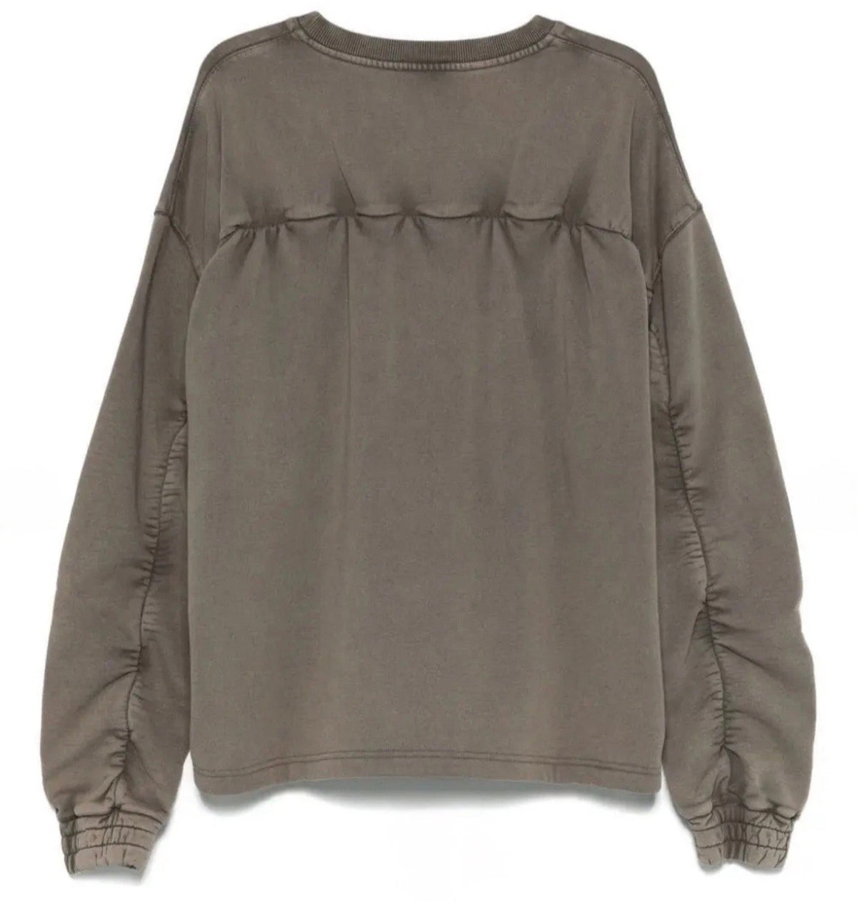 A-Cold-Wall* B/1 Ruched Oversized Sweatshirt - Nickel Grey