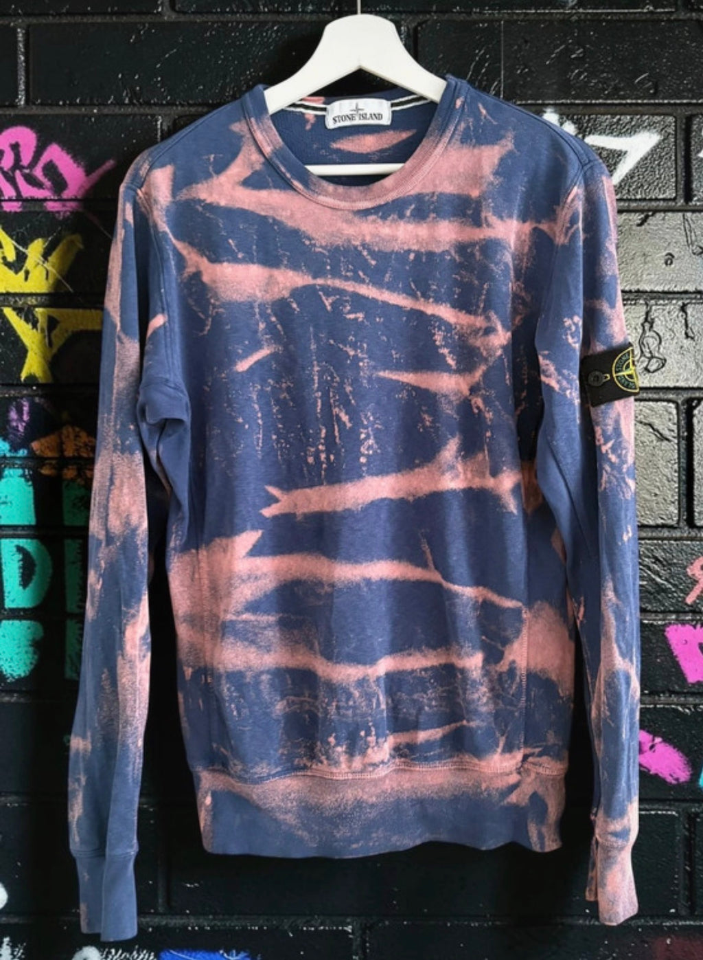Stone Island x Aurora Fashion Custom Crewneck Sweatshirt - Navy - M