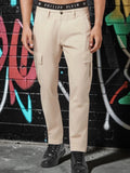 Philipp Plein Long Cargo Slim Fit Trousers Beige
