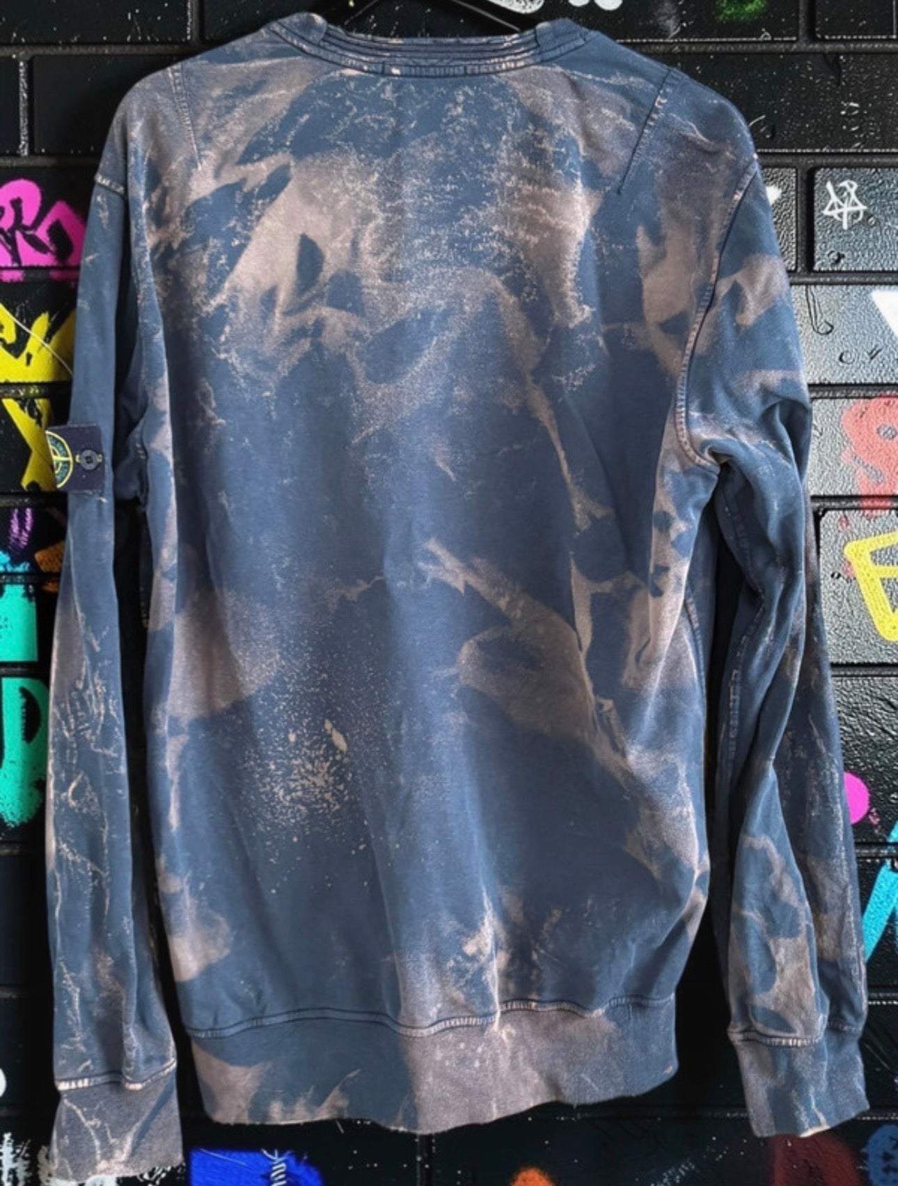 Stone Island x Aurora Fashion Custom Crewneck Sweatshirt - Navy - XXL