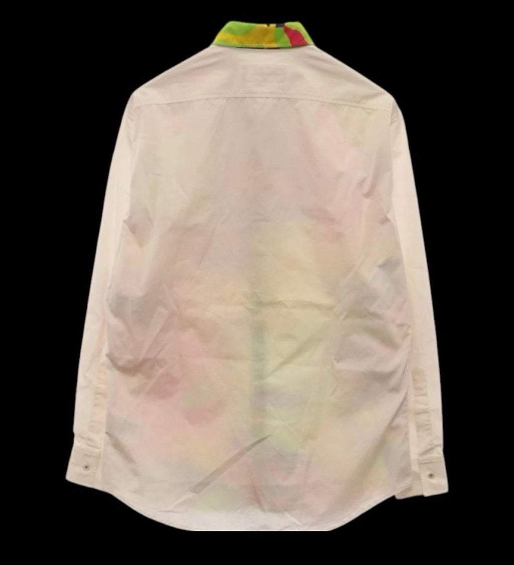 Brand New DSQUARED2 SS15 Runway Camo Patchwork Shirt - Size 52