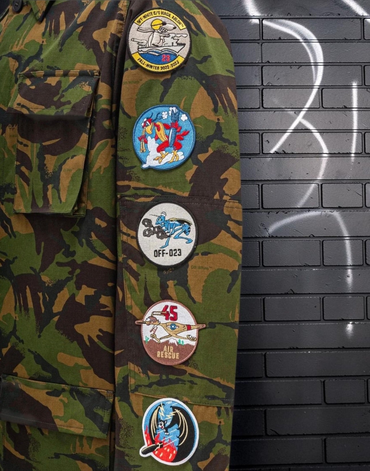 Off-White Camo Patch Field Jacket