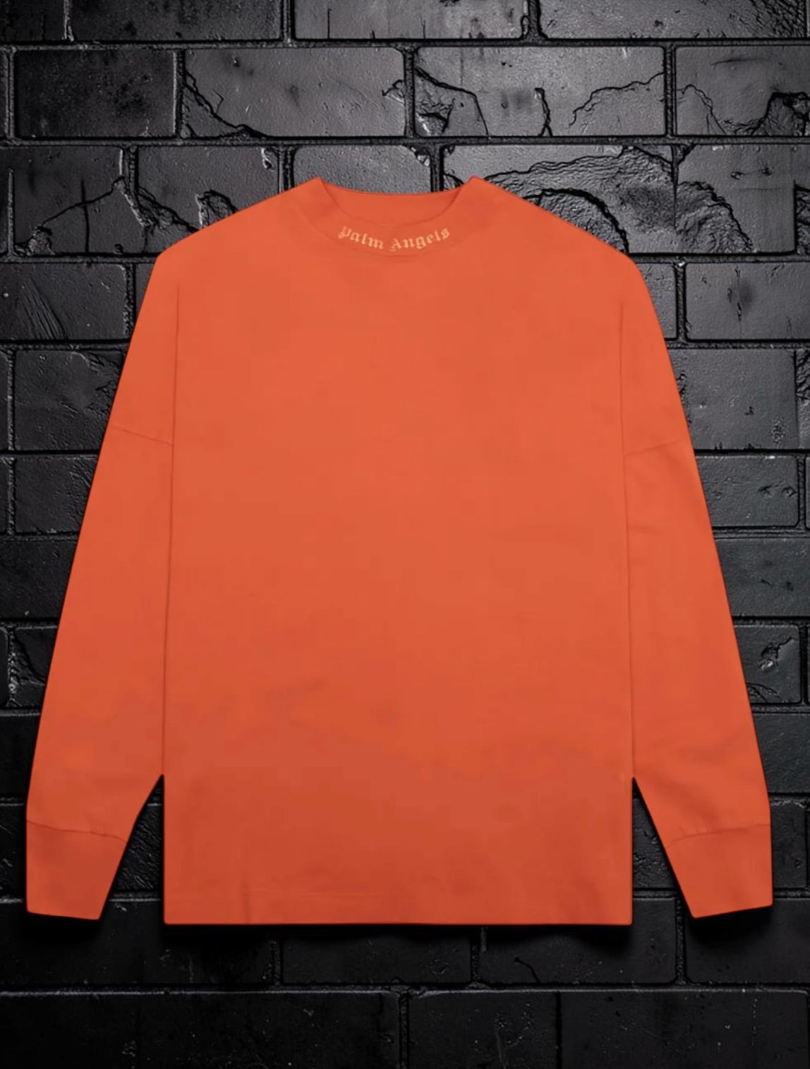 Palm Angels Classic Glitter Logo Long Sleeve T-Shirt