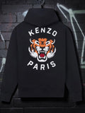 Kenzo Lucky Tiger Oversized Hoodie Black