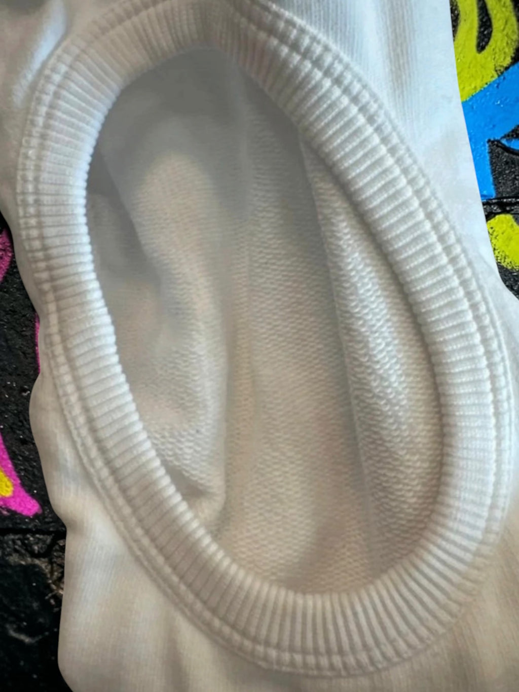 Burberry Optic White Globe Graphic Cut-Out Sleeve Hoodie
