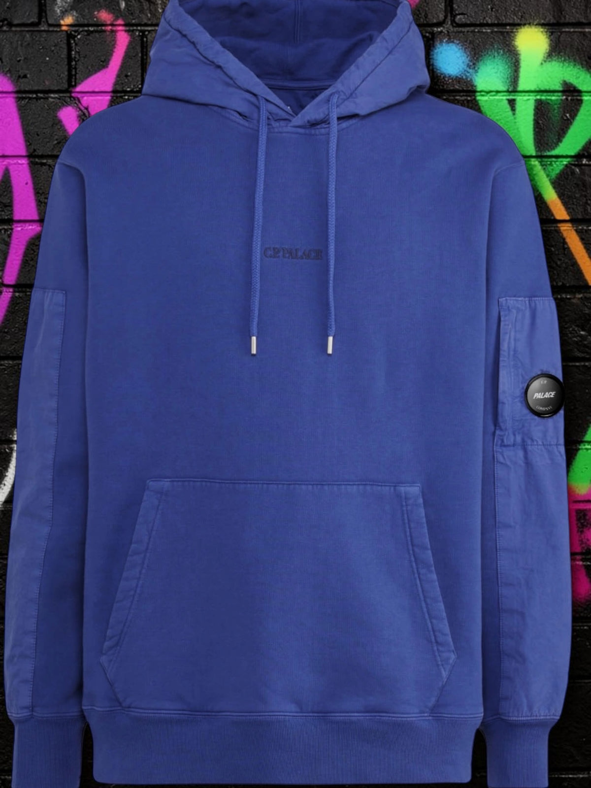 Brand New Palace x C.P. Company Hoodie - Bright Cobalt Blue - M