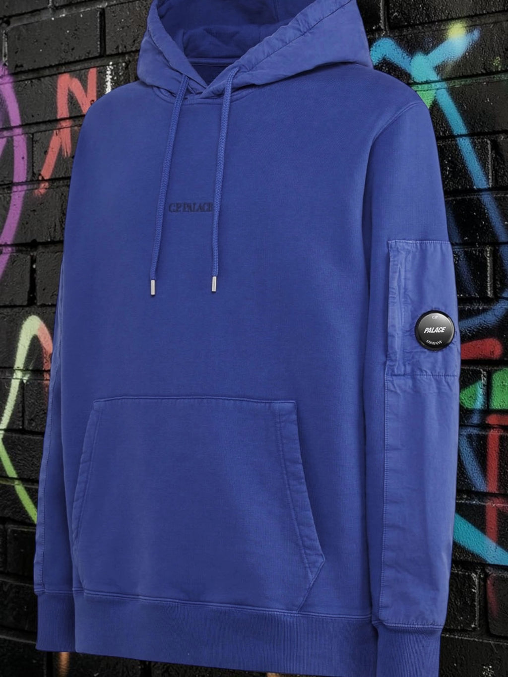 Brand New Palace x C.P. Company Hoodie - Bright Cobalt Blue - M